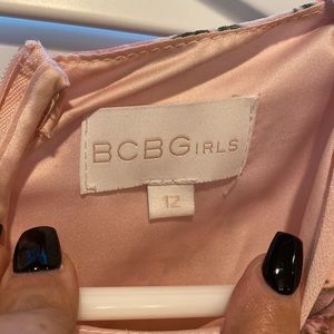 BCBGirls pink floral dress size 12